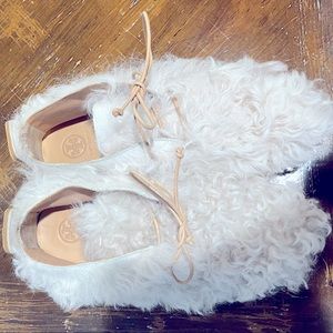 RARE, NEW Tory Burch Fur, Apres Ski Shoes.